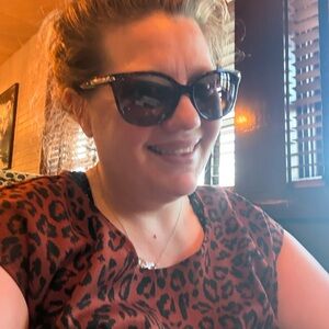 Nine West dress Size 1x in brown fuzzy leopard 🐆 color code